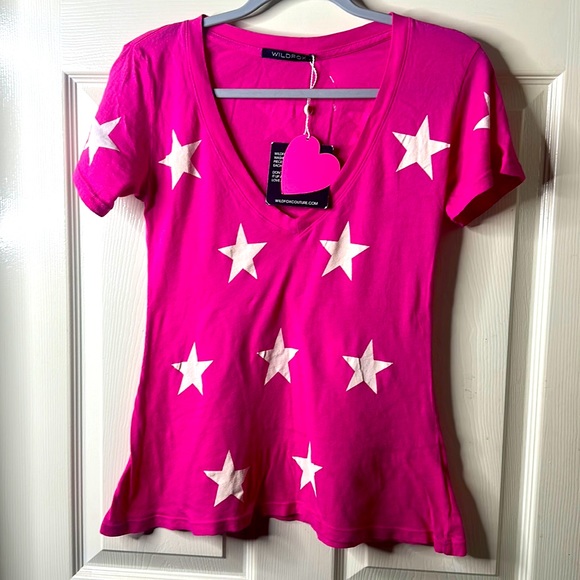 Wildfox Tops - Wildfox Pink Tee